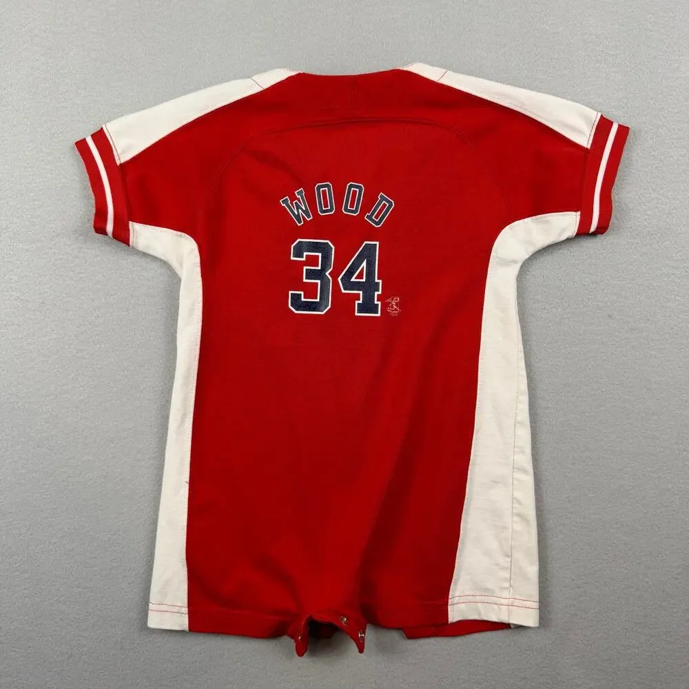 Vintage Nike Team Chicago Cubs Kerry Wood #34 Romper - 24m